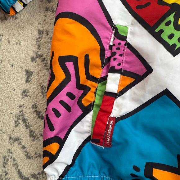 Keith Haring x Members Only Hooded Windbreaker Size XL - Picture 3 of 6